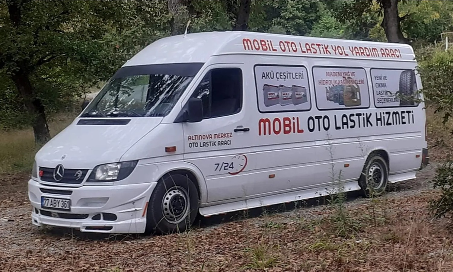 Altınova Merkez mobil oto lastik ve yol yardım aracı